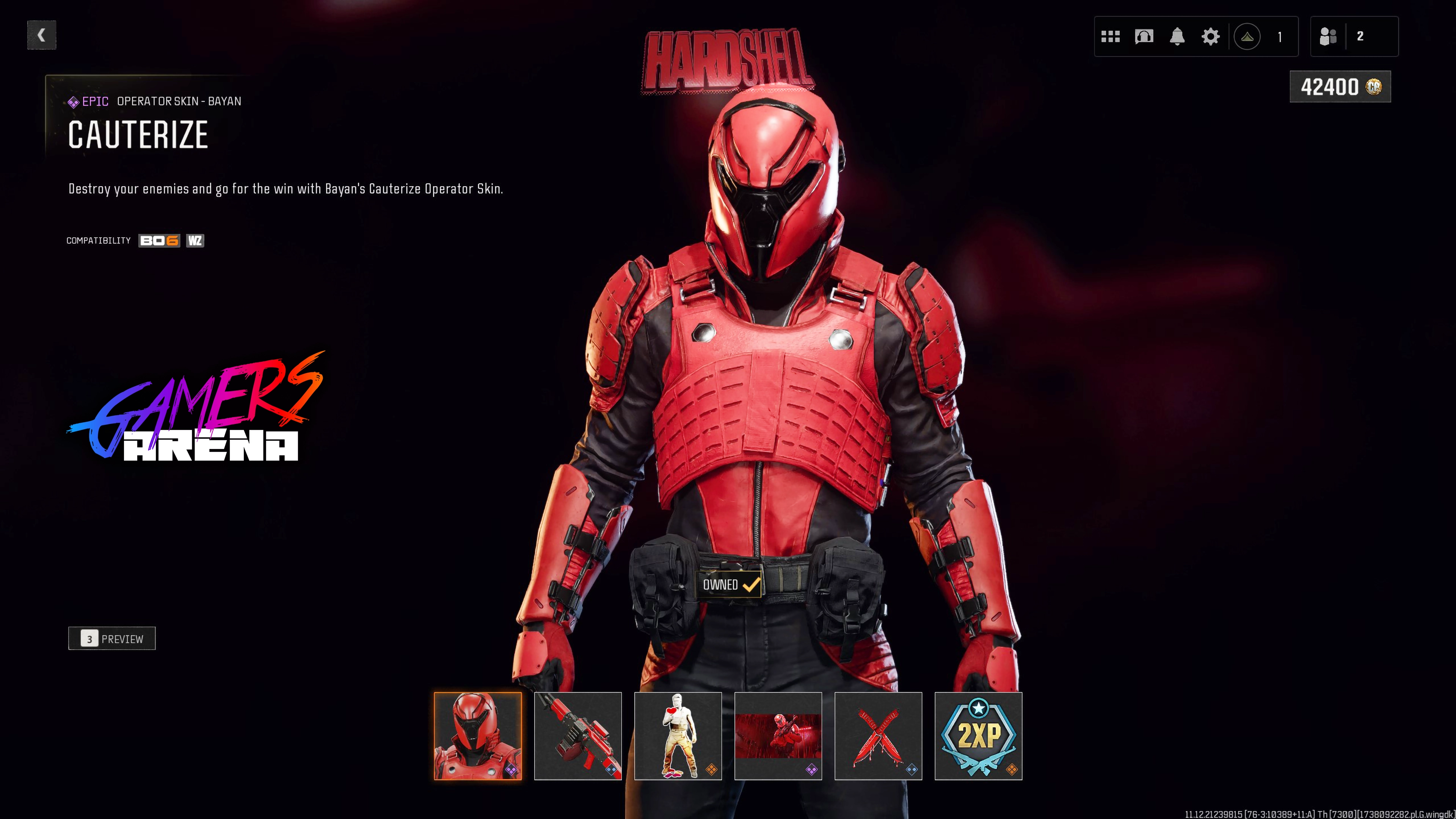 BO6 - HARDSHELL Bayan Operator Skin Hard Unlocked PS XBOX PC - Ultra Rare