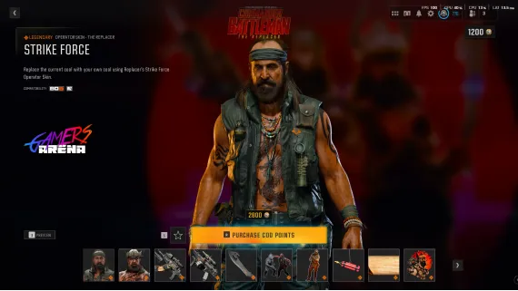 BO6 - Tracer Pack COMMANDER BATTLEMAN The Replacer Operator Skin Hard Unlocked PS XBOX PC - Ultra Rare