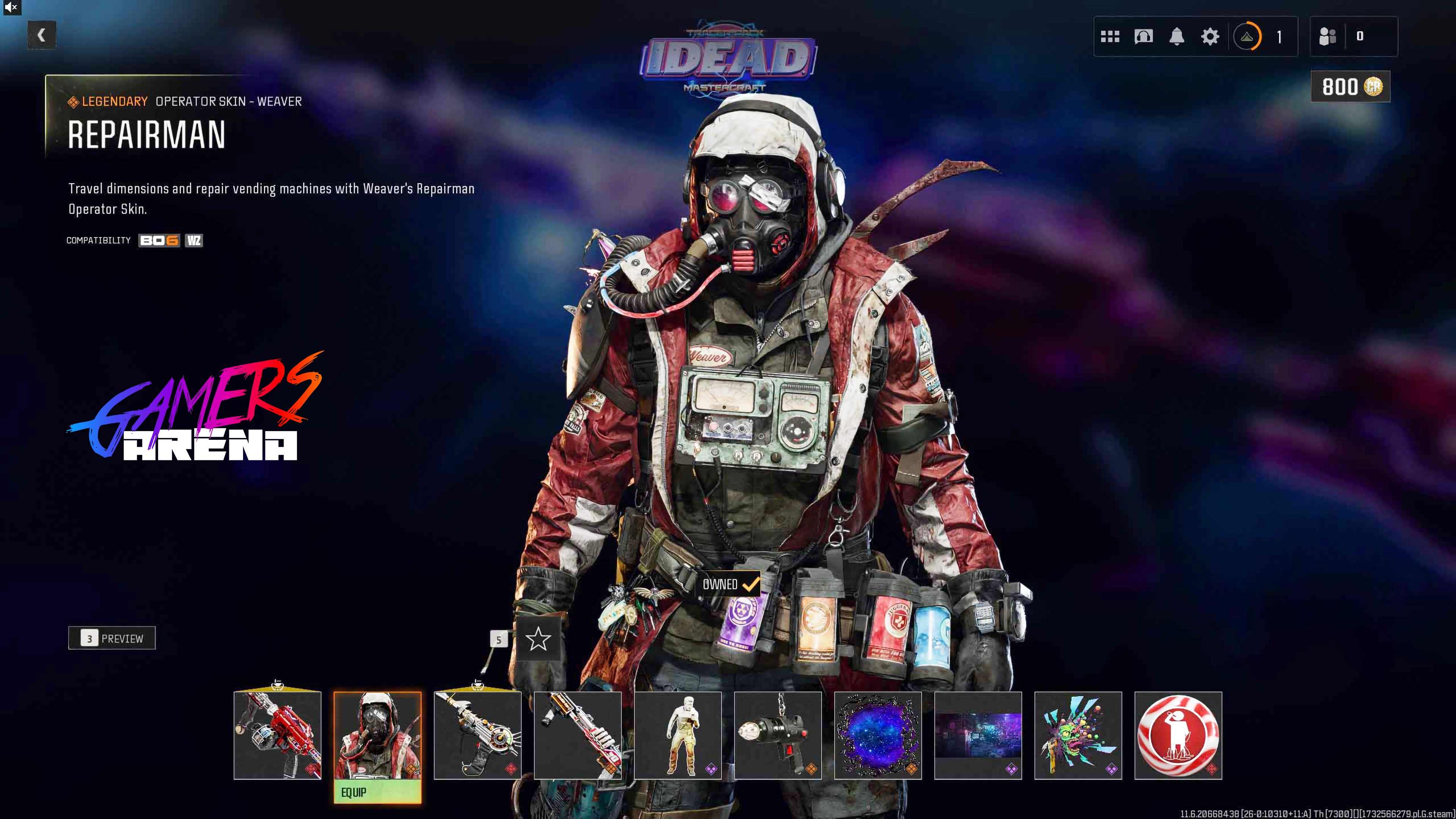 BO6 - Tracer Pack IDEAD Weaver Operator Skin Hard Unlocked PS XBOX PC - Ultra Rare