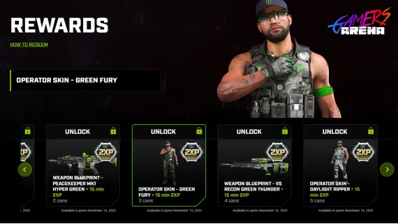 Black Ops 7 Monster Energy Full Promo Set | All 5 DLC Codes (Region Free)