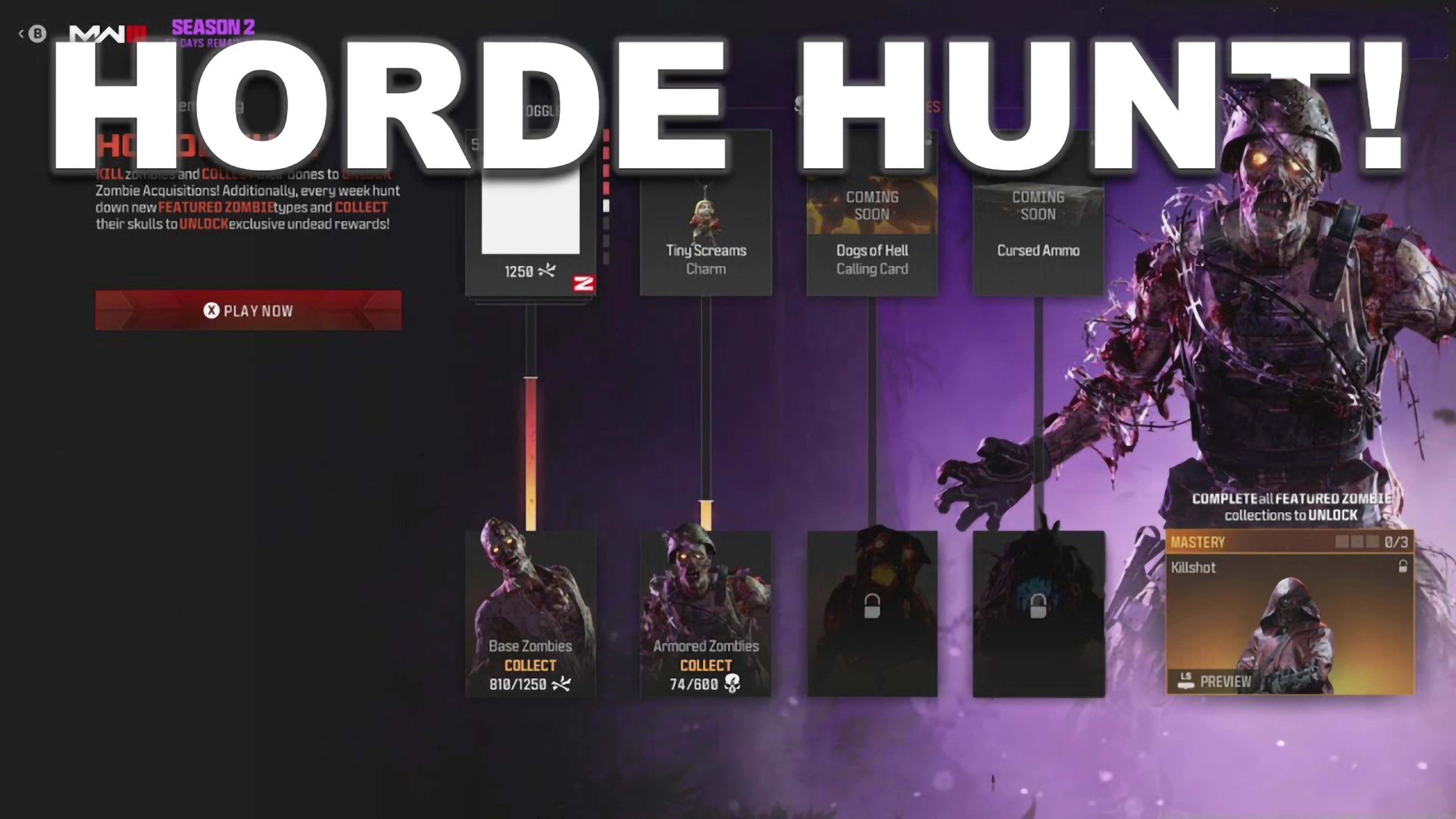 Zombies Event Horde Hunt To Unlock the SWAGGER Operator Skin