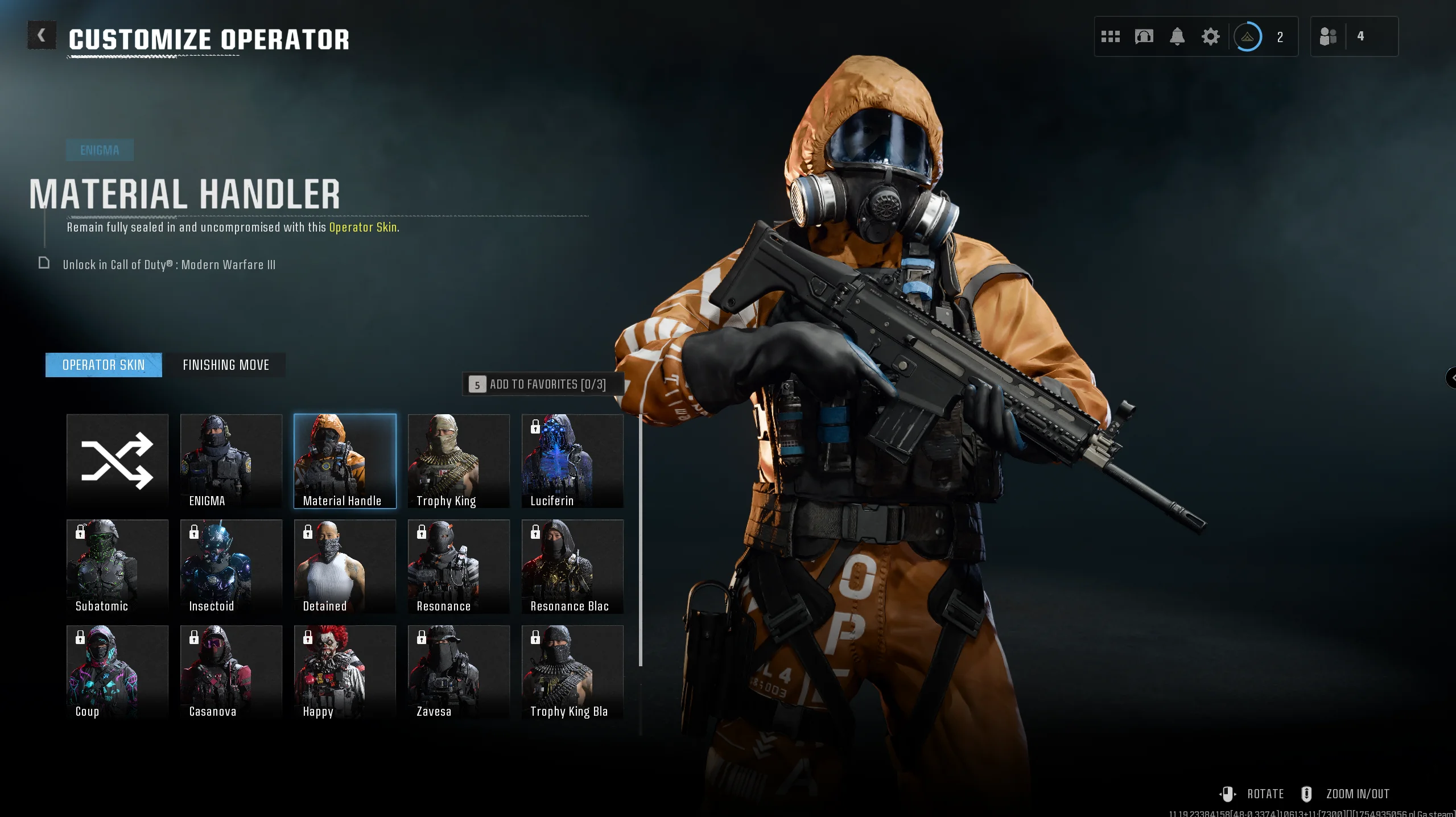 Account banner