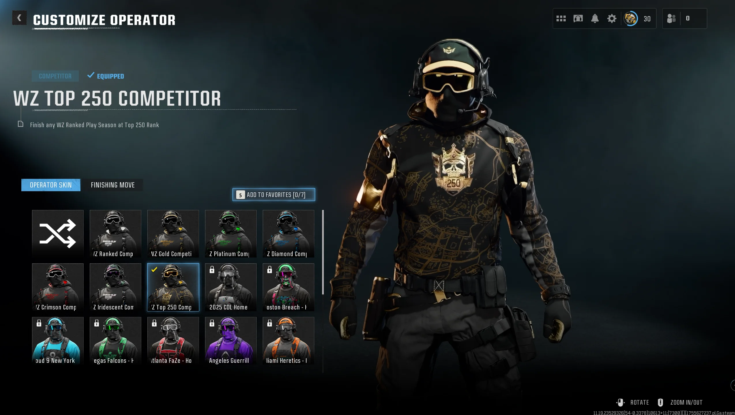 Account banner