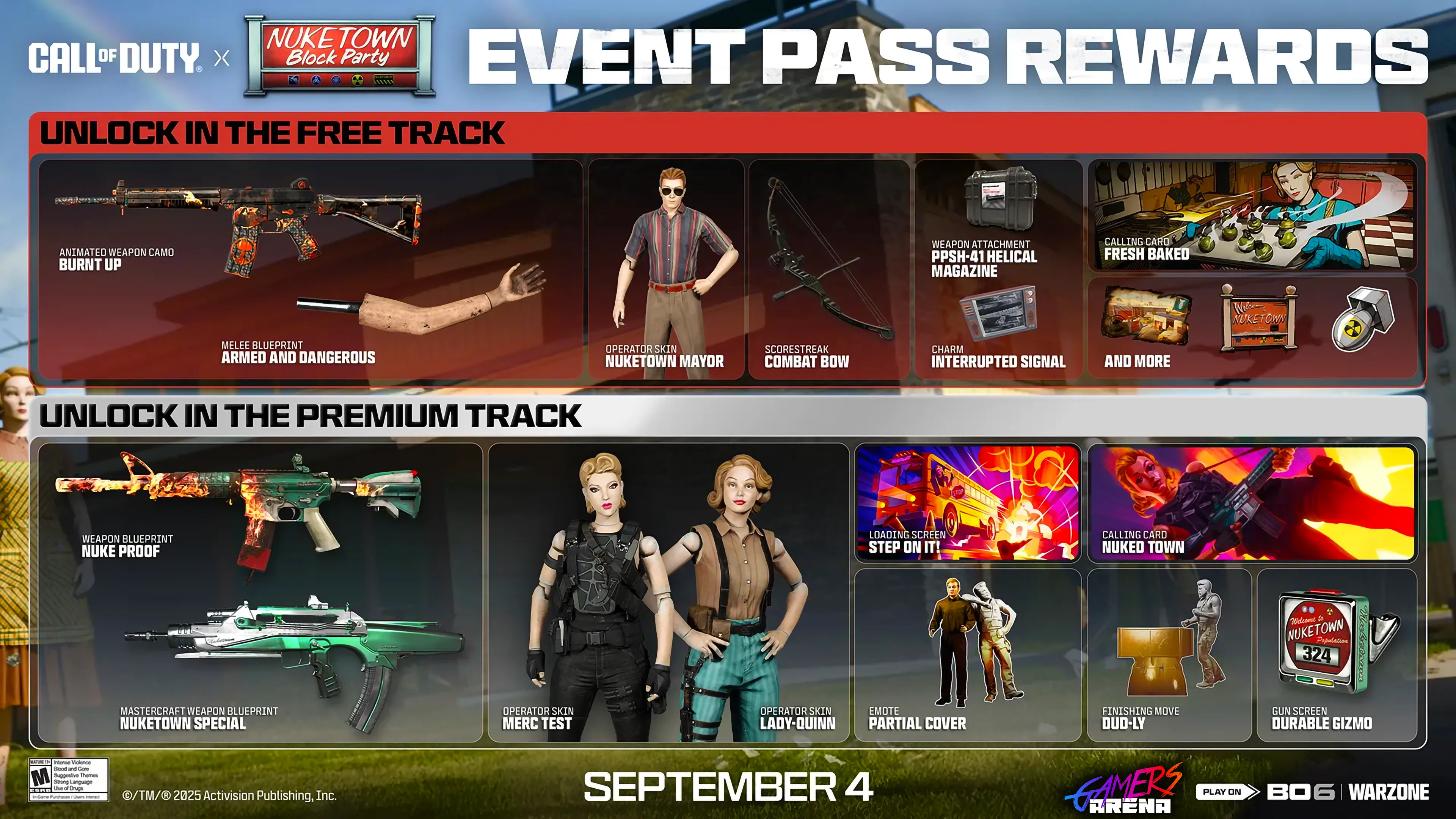 Nuketown Block Party Event Pass Rewards