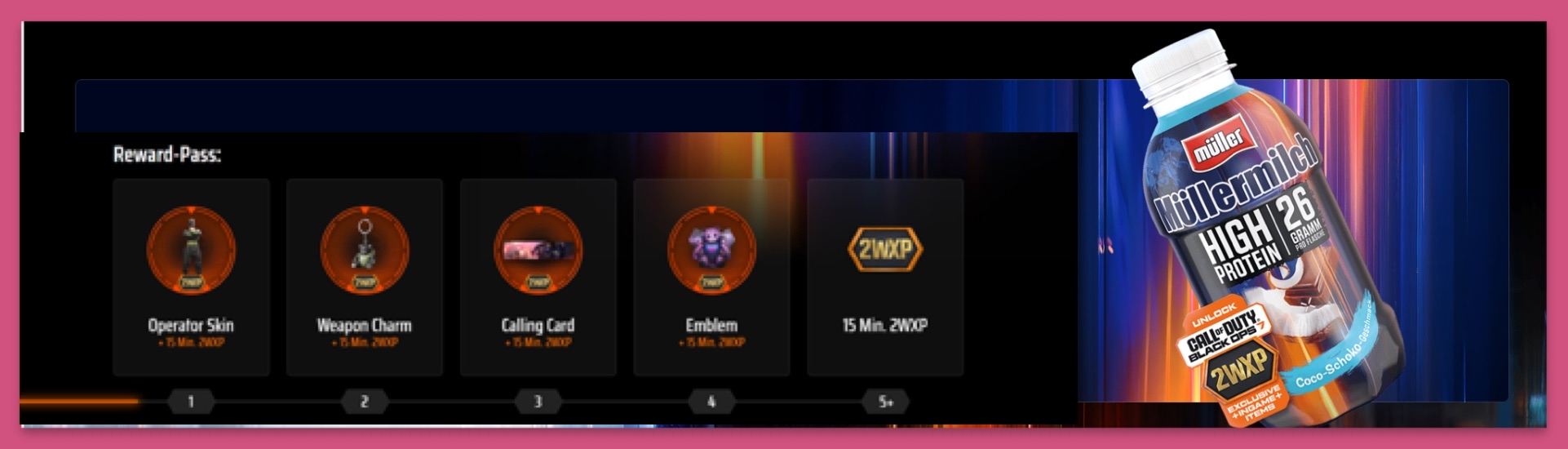 BO7 Müllermilch Promo Code Header